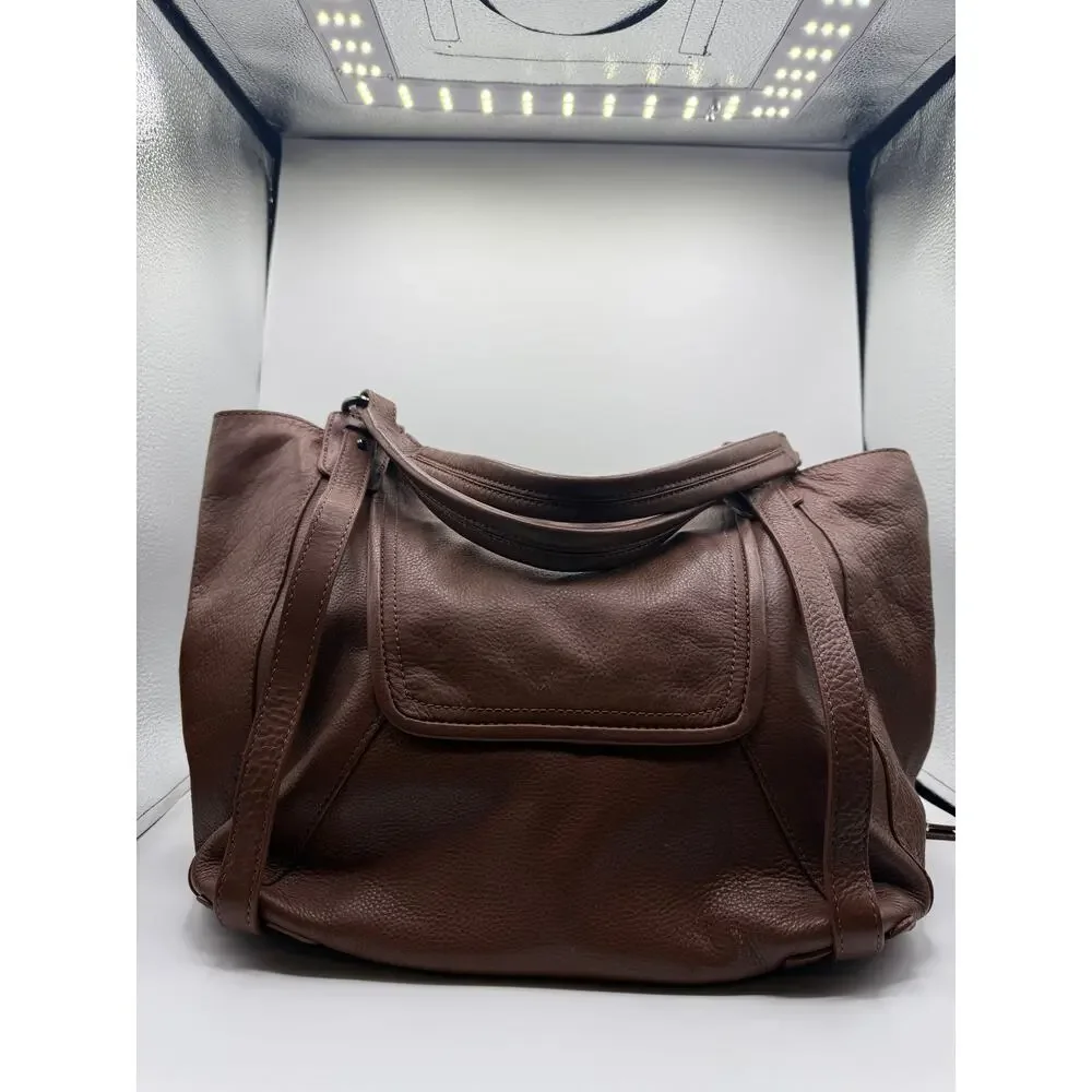 NWT Kooba Jonnie Leather Shopper Tote - Brown- Minor Flaws - Picture 4 of 14